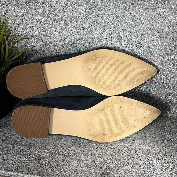 Bleecker & Bond Blue Chunky Low Heels Genuine Leather Size 8.5 - Picture 7 of 7